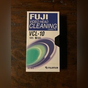 Fuji Video Cleaning VHS VCR Video Head Cleaning Cassette  VCL-10U NEW Sealed